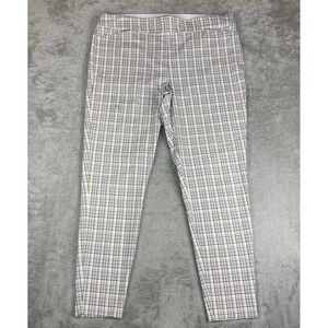 Maurices Plaid Pants Women's Size XL REG Elastic‎ Waist Pull On Career Casual